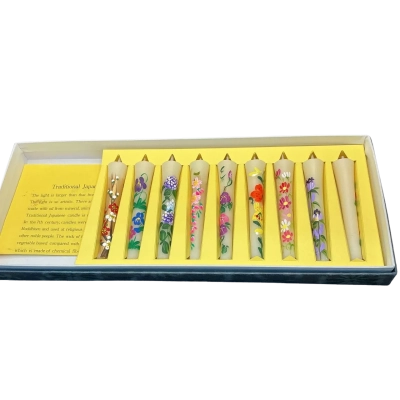 Traditional Japanese candles x9 beautifully made