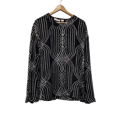 Sass & Bide Womens  Size 40 Blouse Black  / White 