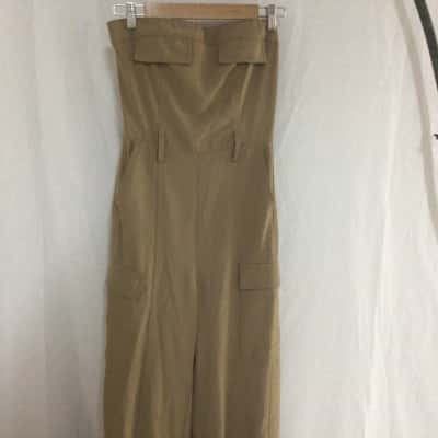 Zara Womens  Size M Casual Dress Nude 