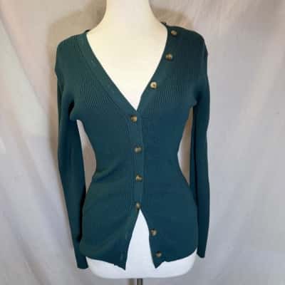 Witchery  Size XS Long Sleeve Top Green 