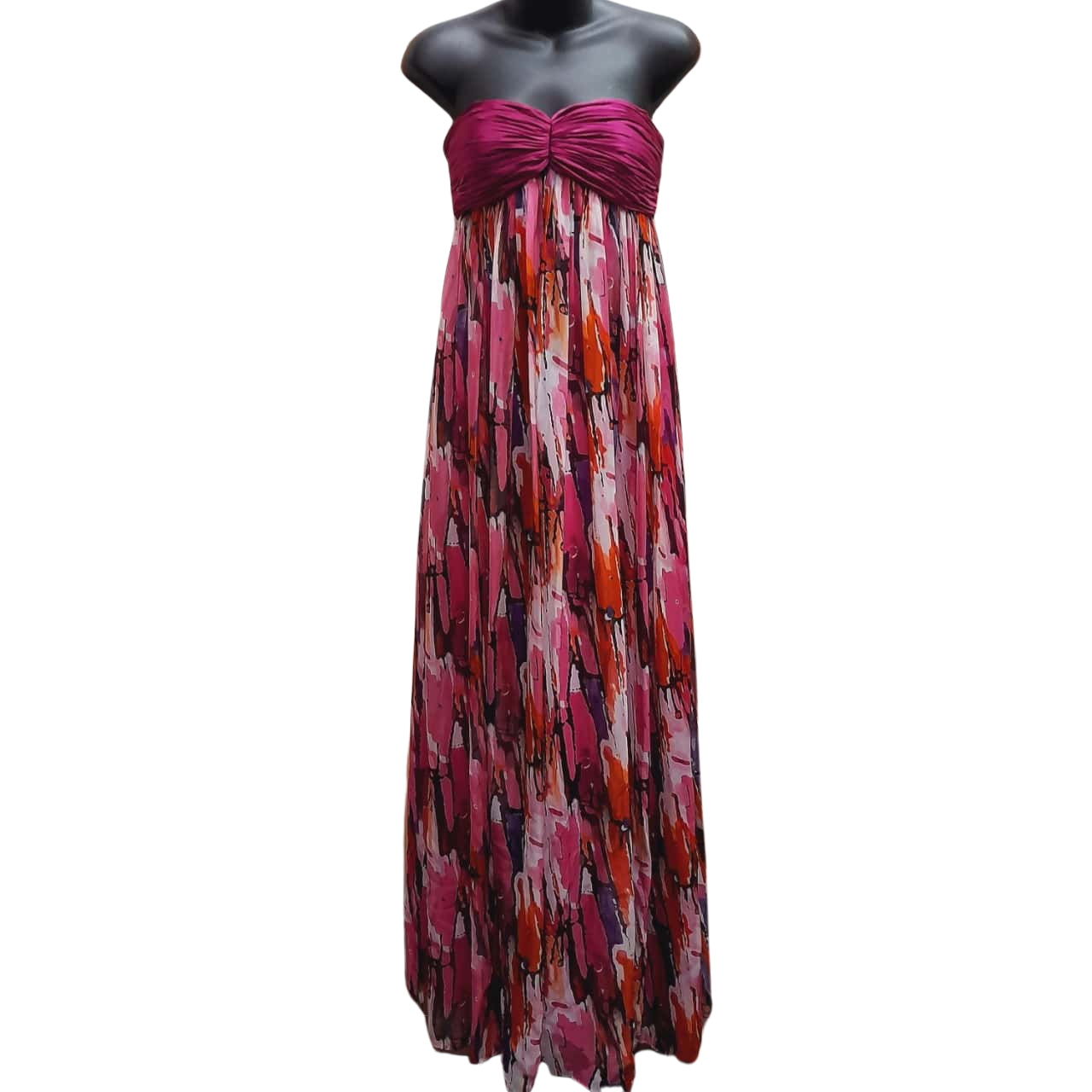BARIANO - Mulligan Strapless Black Tiered Ball Gown (AU 10)