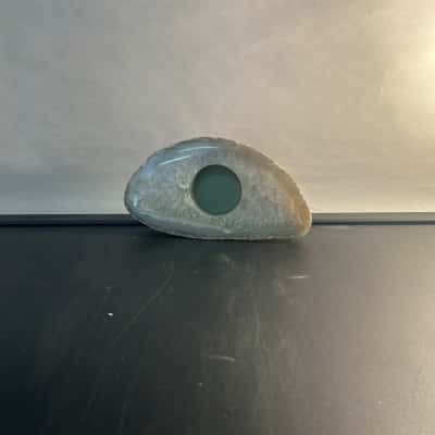 Quartz tea light candle holder