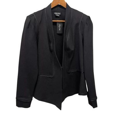 City Chic Piping praise size S black womens blazer