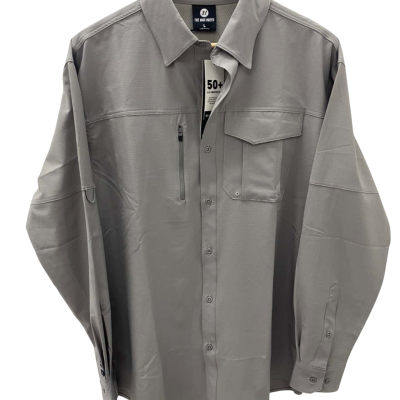 The mad Huey’s  Mens  Size L Long Sleeve fishing Shirt Grey 