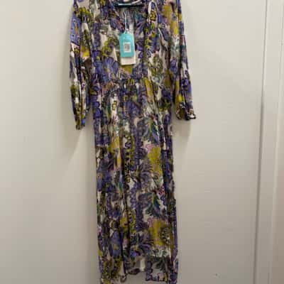 Blue Illusion Womens  Size XS Midi Dress Multicoloured 