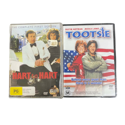 Hart to Hart: The Complete First Season & Tootsie DVD Bundle (Sealed)