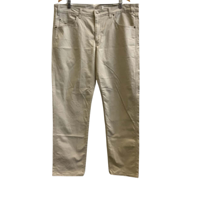 R.M.Williams Mens Label Size W40 L32 Straight Leg Jeans Light Beige 
