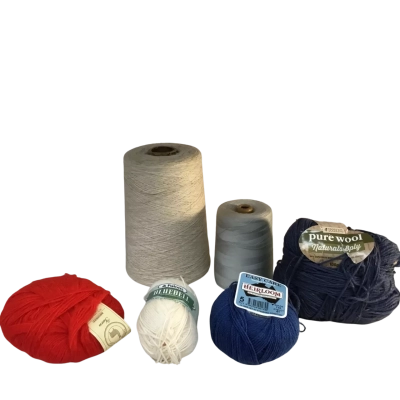 Assorted Wool and Yarns as pictured 