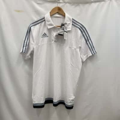 Adidas Mens Short Sleeve T-shirt Size L White BNWT