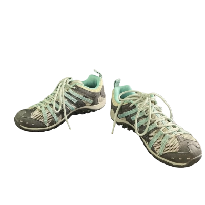 Merrell Womens walking shoes Size 37.5 Sneakers Blue / Grey / Silver / Turquoise 