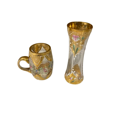 Bohemia Crystal Miniature Mug And Bud Vase