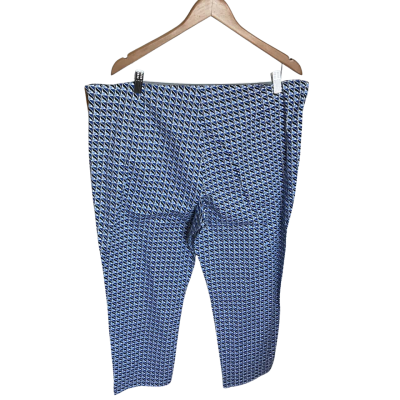 W. Lane Womens  Size 20 Casual Pants Black  / Blue / White 
