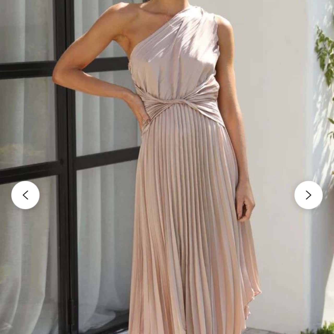 Womens Billy J Cali One Shoulder Midi Dress Size S (s)
