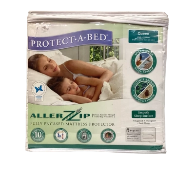 AllerZip Protect-a-Bed Fully Encased Mattress Protector Queen Size
