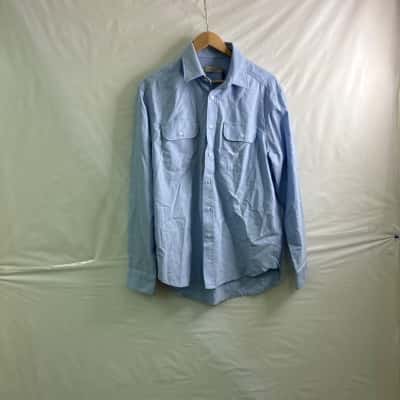 R.M. Williams Mens Size M Business Shirt Blue BNWT 