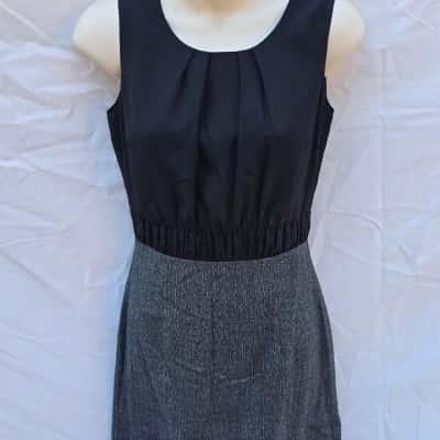 Jacqui-E Womens Short Sleeve Dress size 6  Black  / Pattern 