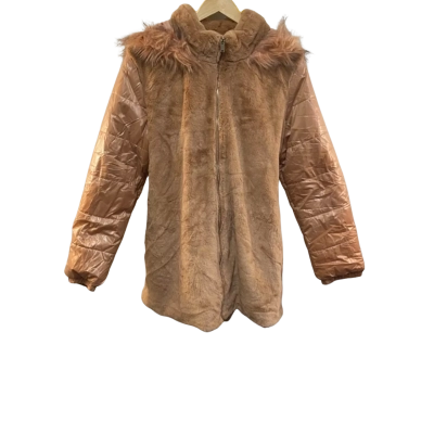 BNWT Rockmans Womens  Size 18 Fur Puffer Jacket Desert Storm RRP $129.99