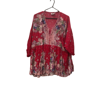 Women’s Jaase Size XL Mini Dress Floral / Red 