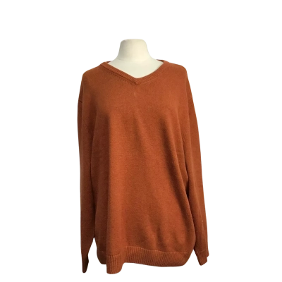  Maine New England Classics Mens  Size XXL 100% Cotton V-Neck Jumper