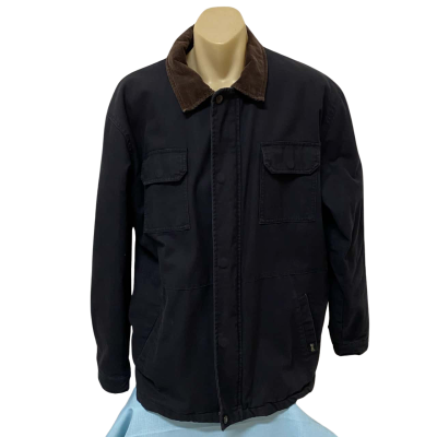 Driza-Bone Mens  Size XL Front Zipper Black  