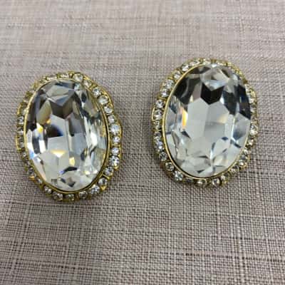 Unbranded Women's Chunky Clip On Earrings (Costume Jewellery)