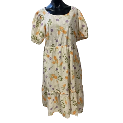 Princess Highway Womens  Size 16 Babydoll Dress Floral / White 