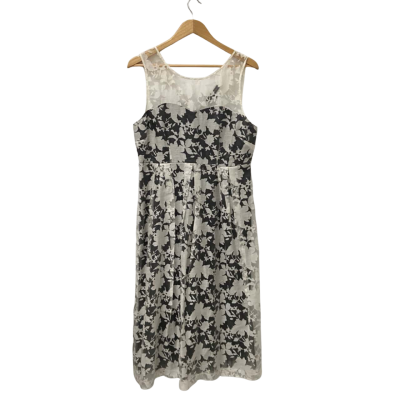 Charlie Brown Womens  Size 14 Sleeveless Dress  Black  / Champagne 
