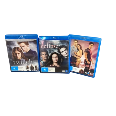 The Twilight Saga Blu-Ray x 3 Bundle