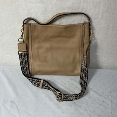 Gianni Chiarini Womens Beige Genuine Leather Shoulder Bag 