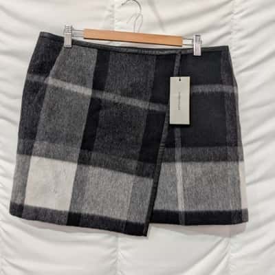 Karen Millen Womens A-Line Skirt Black  / Grey - Size 8