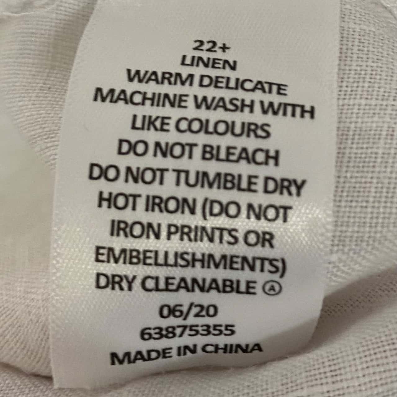 Belle Curve LINEN Womens Size 22 V-Neck 