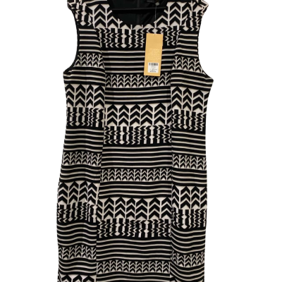Liz Jordan Womens  Size 16 Formal Dress Black  / Brown / Pattern / White 