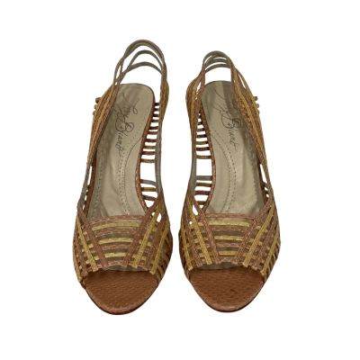 Terry Biviano Apricot / Butter Snake Womens Heels Size 40