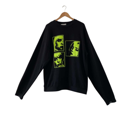  BILLIE EILISH 'Happier Than Ever World Tour 2022' Unisex Crewneck Sweatshirt Size XXL Black (RRP A$120)  