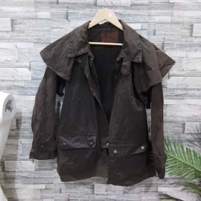  Mens outback drysa bone  Size S-M Leather Jacket / Winter Coat Brown 