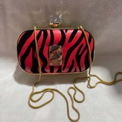 Kardashian Kollection Women’s Evening Bag Black / Gold / Red 