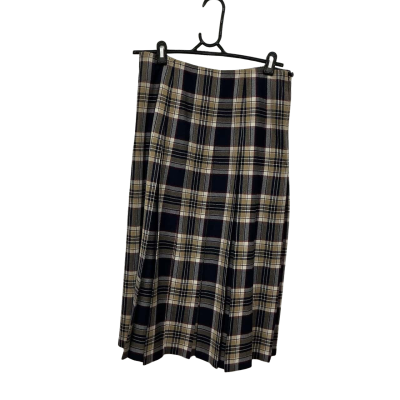 Fletcher Jones Womens  Size 14 Pleated Skirt Checked / Multicoloured 