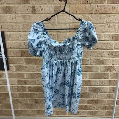 Sportsgirl Womens blue floral dress Size 10 