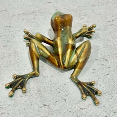Golden Pond Collection by David Ent.Gorgeous Clay Froggie- Collectable Treasure