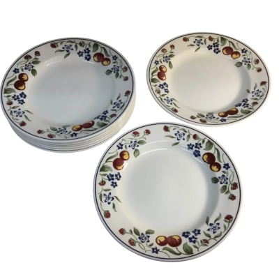Churchill Floral Salad Plate Approx 20cm edge to edge x 8