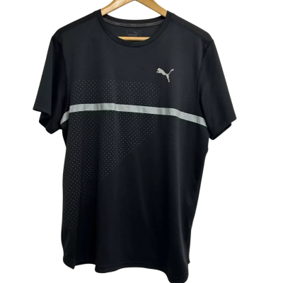 Puma Mens Size L Black Sports Shirt