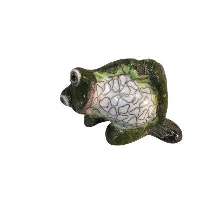 Vintage Cloisonné Frog Approx 7 x 5cm
