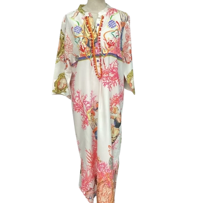  Amtica Santoria  Size L Coral Kaftan Multicoloured 