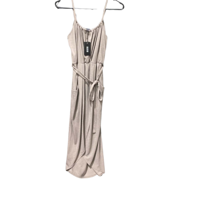 Maxim Womens  Size S Shoestring Jumpsuit/Dress Taupe