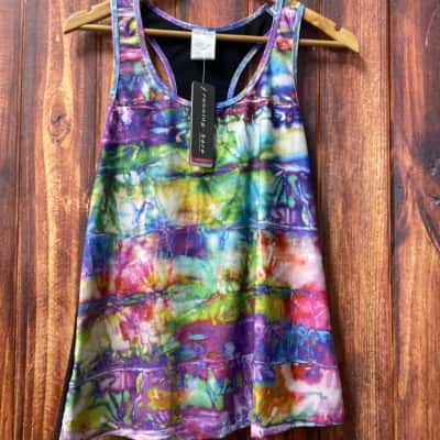 Running Bare   Size 14 Multicoloured tank new 