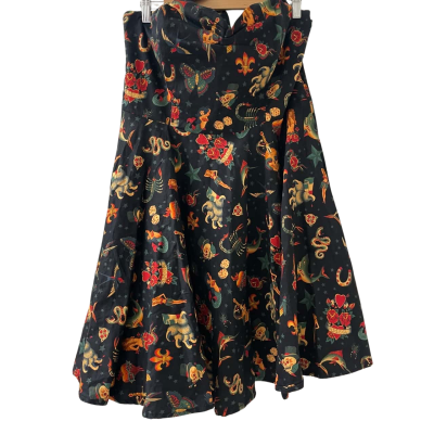 Olympus women black retro dress/Vintage