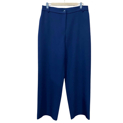 The Ark Navy Blue Wide-Leg Pants Size M