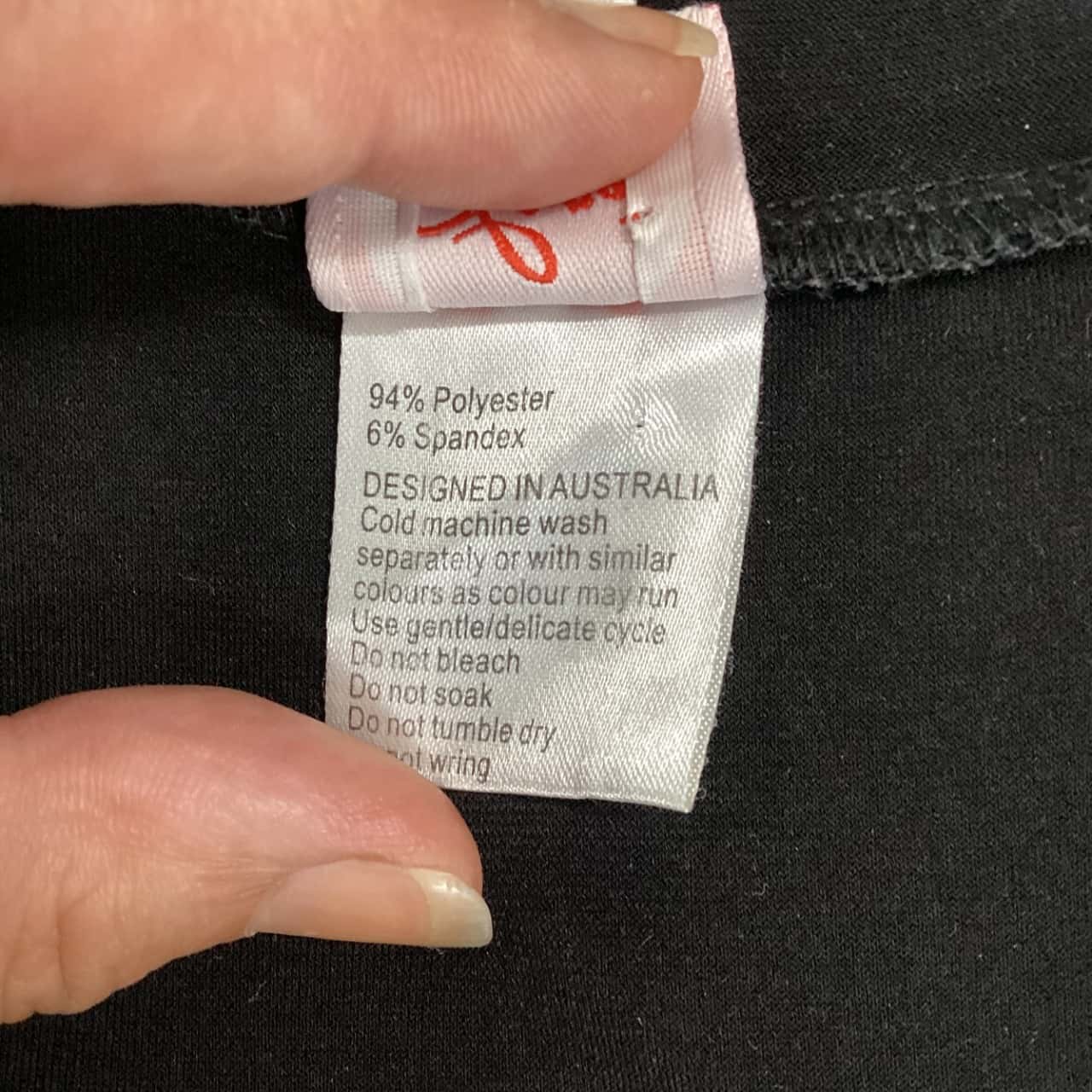 Leona Edmiston Womens Size 1 Black tea dress VGUC (s)