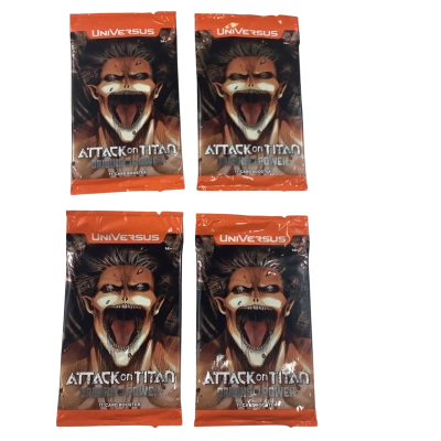  UniVersus Attack on Titan: Origins of Power Booster Packs(Factory Sealed)