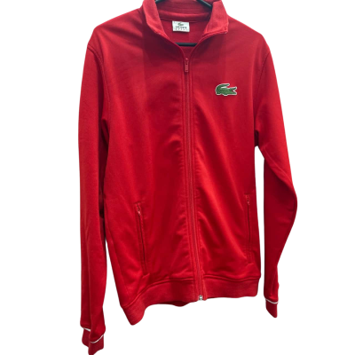 Lacoste Mens  Size S Red Zip Up Jacket 